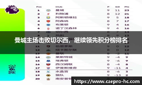 曼城主场击败切尔西，继续领先积分榜排名